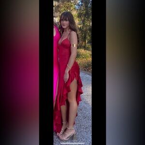 Elegant Red Evening Dress